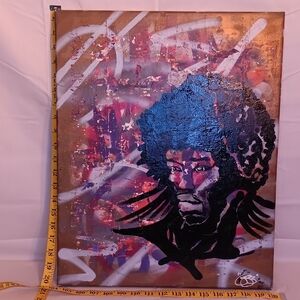 Abstract Jimi Hendrix Canvas
